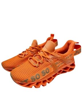 Just So So Athletic Shoes Womens 8.5 EU 39 Orange Blade Soles Walking Casual